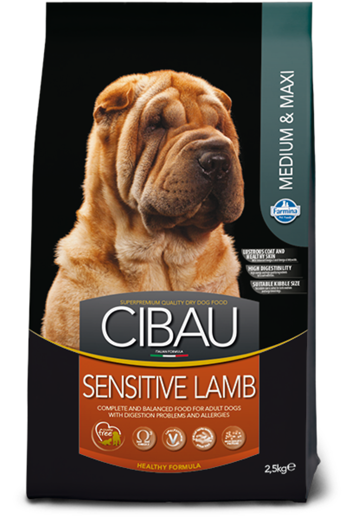 CIBAU XIRA TROFI SKuLOu SENSITIVE MED. & MAXI LAMB 2,5kg